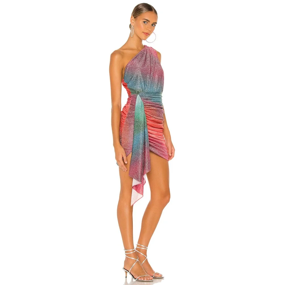 PatBO Multicolor One-Shoulder Mini Dress - Picture 3 of 9